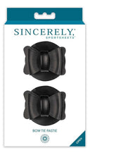 Sportsheets Sincerely Bow Tie Reusable Vegan Leather Pasties